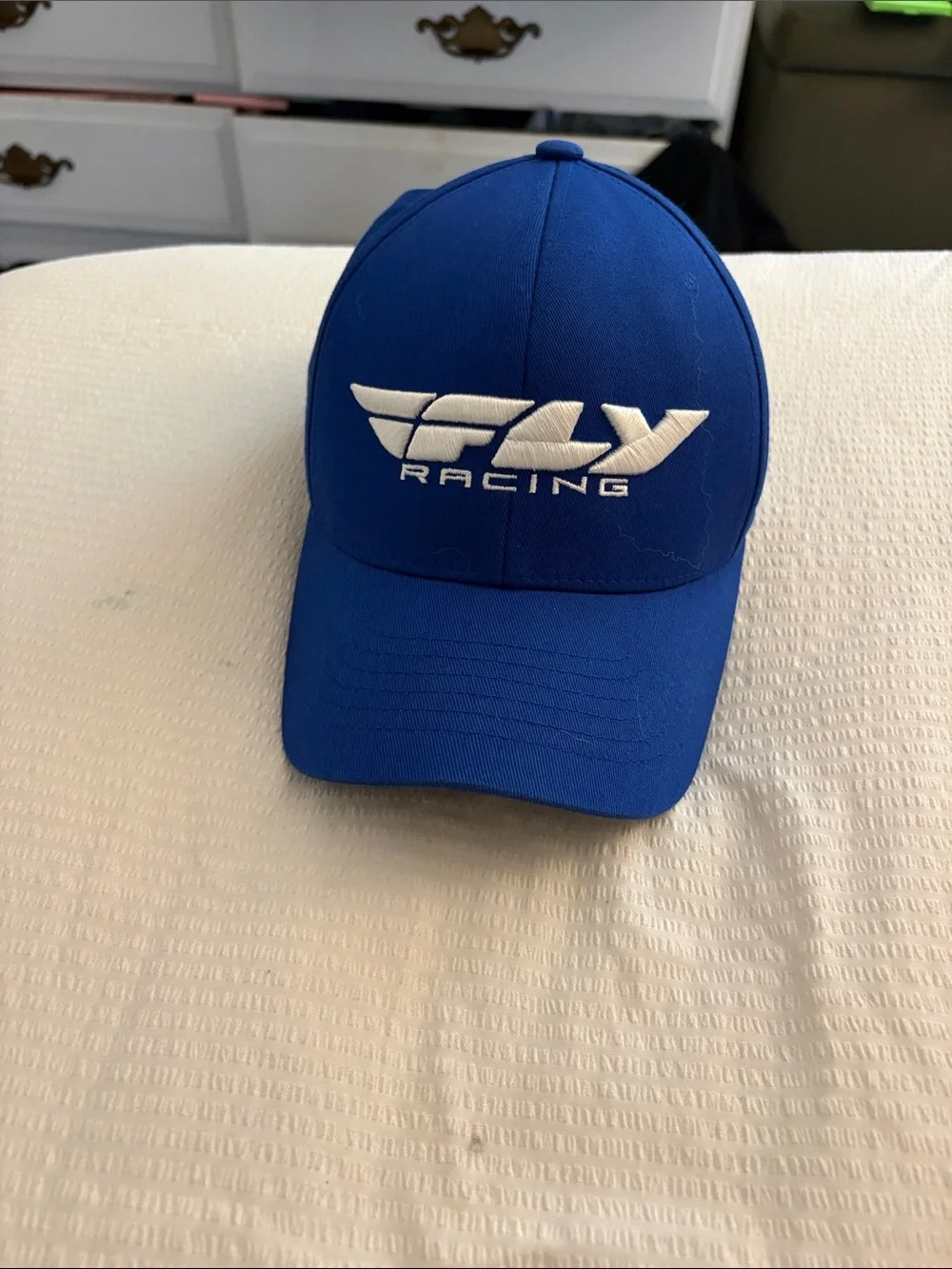 Fly racing blue cap curve small and medium brand new never worn